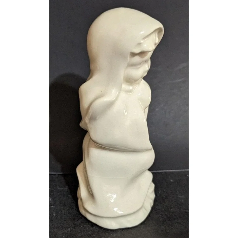 Vintage Ceramic‎ Nativity Mary and Baby Jesus Figurines Cream Glaze 2 Piece Set